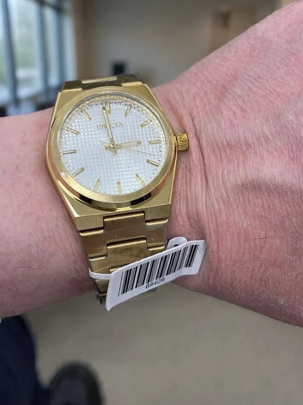 Invicta Celestial Gold-Tone Men’s Bracelet Watch - White Dial 40mm